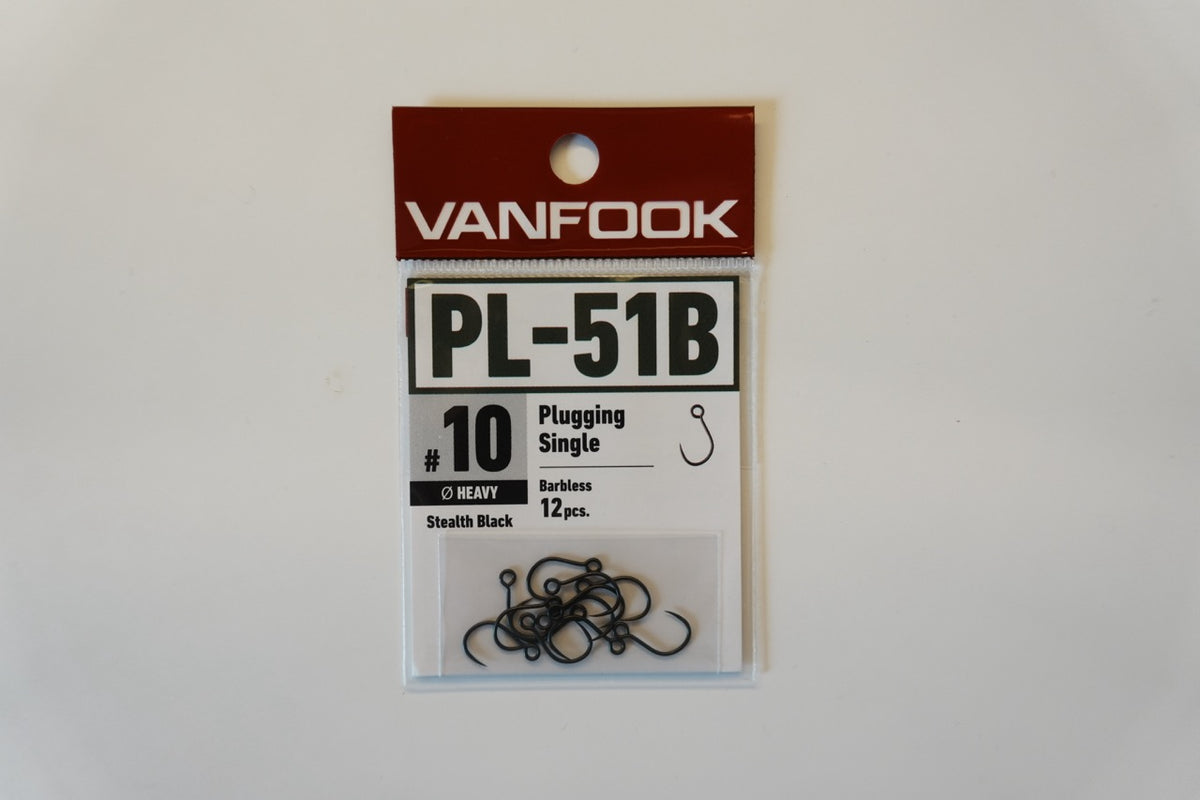 Vanfook PL-51B Plugging S heavy barbless 12-pack