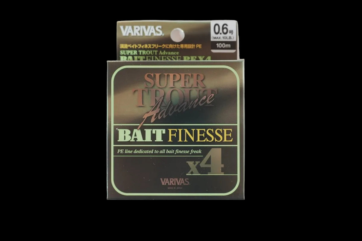 Varivas Super Trout Advance Bait Finesse PE X4 #0.6 (10 lb) - 100m PE L.Yellow + L.Green