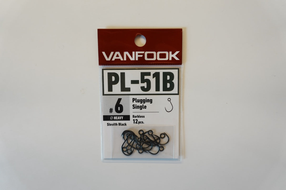 Vanfook PL-51B Plugging S heavy barbless 12-pack