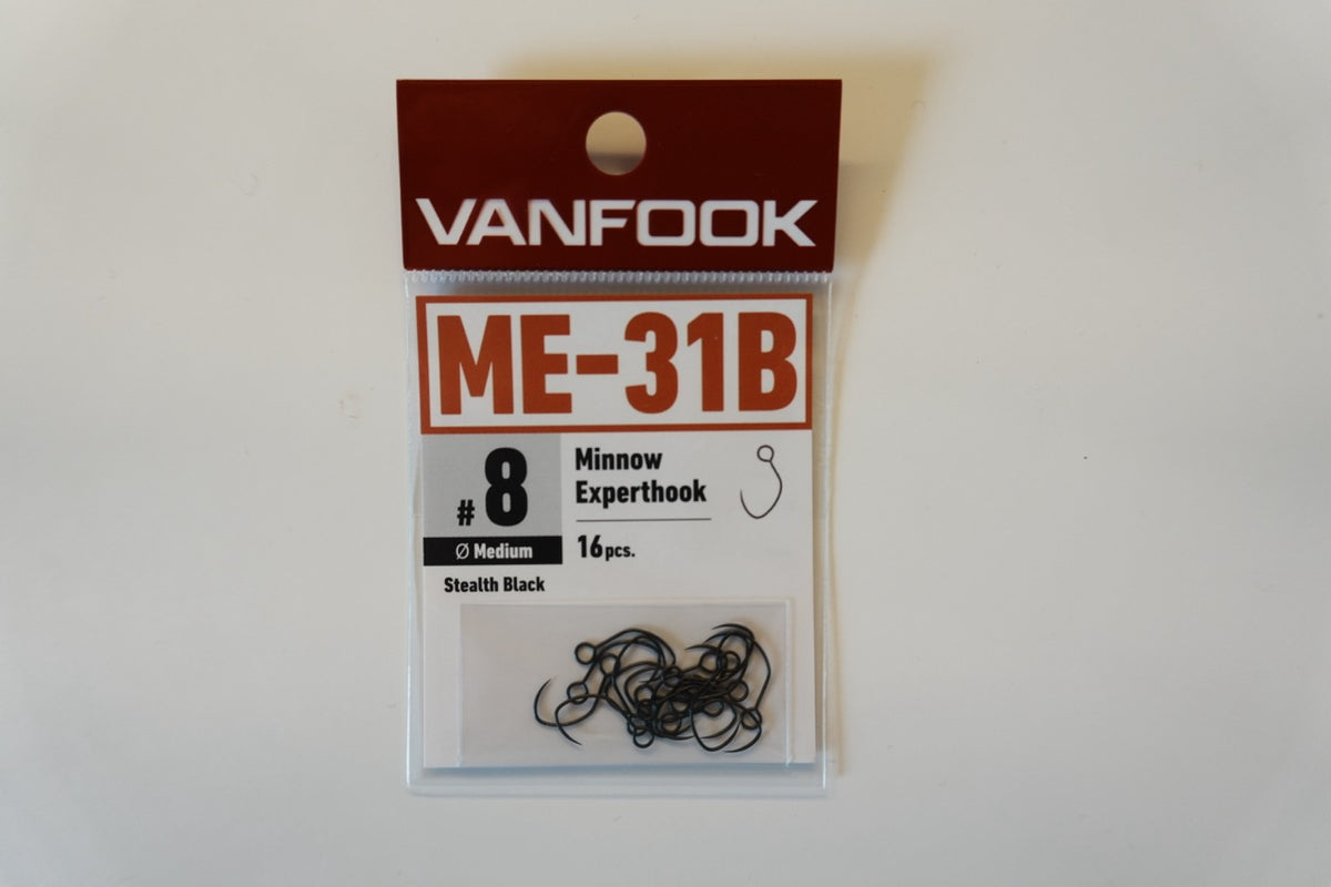 Vanfook ME-31B Minnow Experthook medium 16-pack